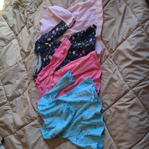 Lot of 4 toddler long sleeved skater dresses